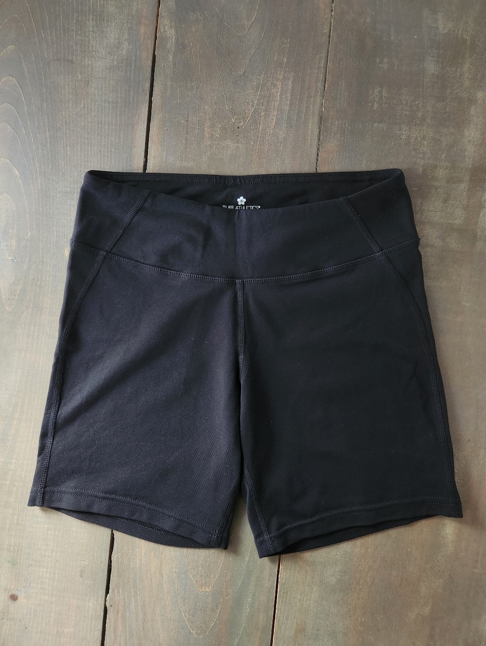 Tuff Athletics Black High Rise Biker Shorts - Size XS